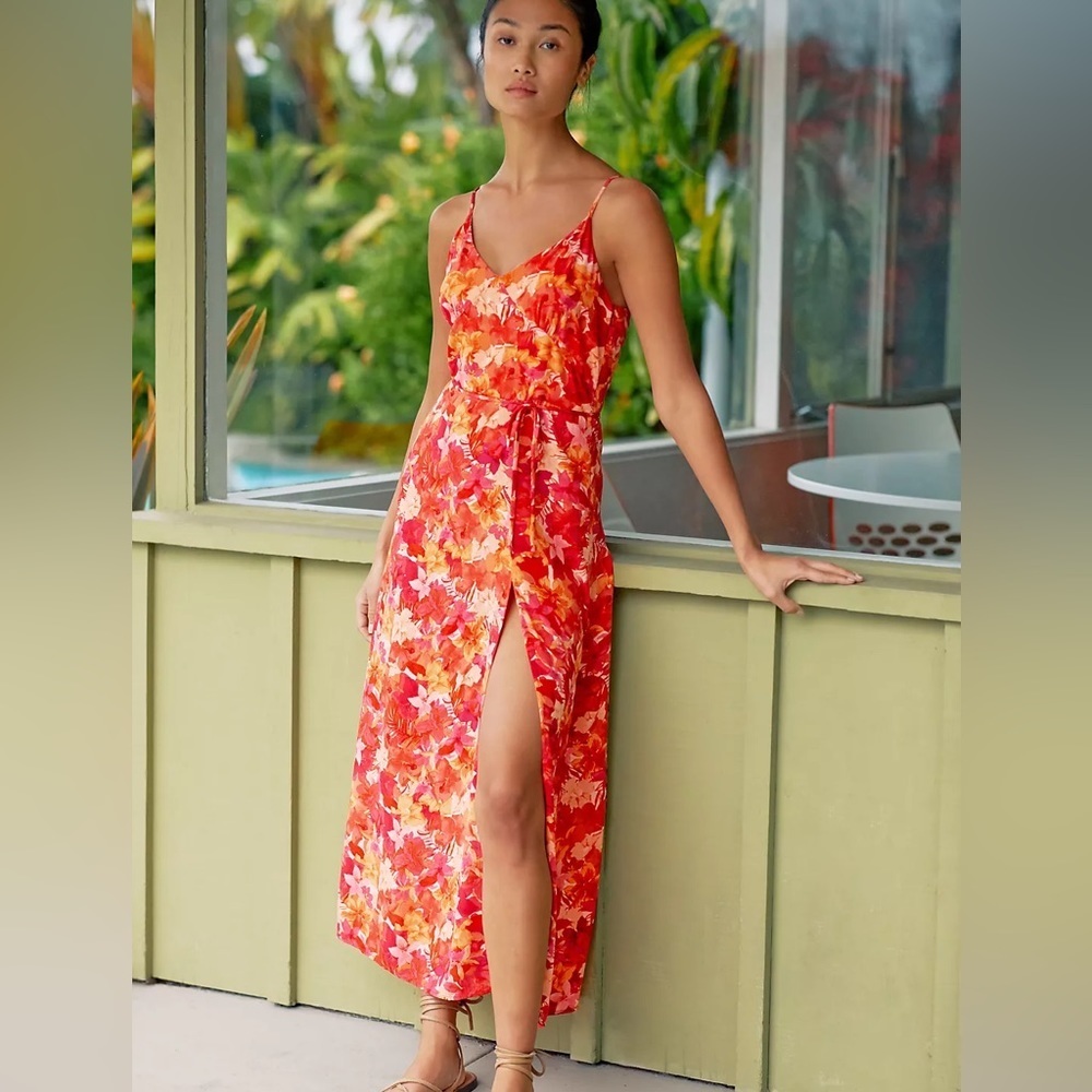 L Space Harper Midi Dress Size Small Floral EUC G0334 - Picture 1 of 10